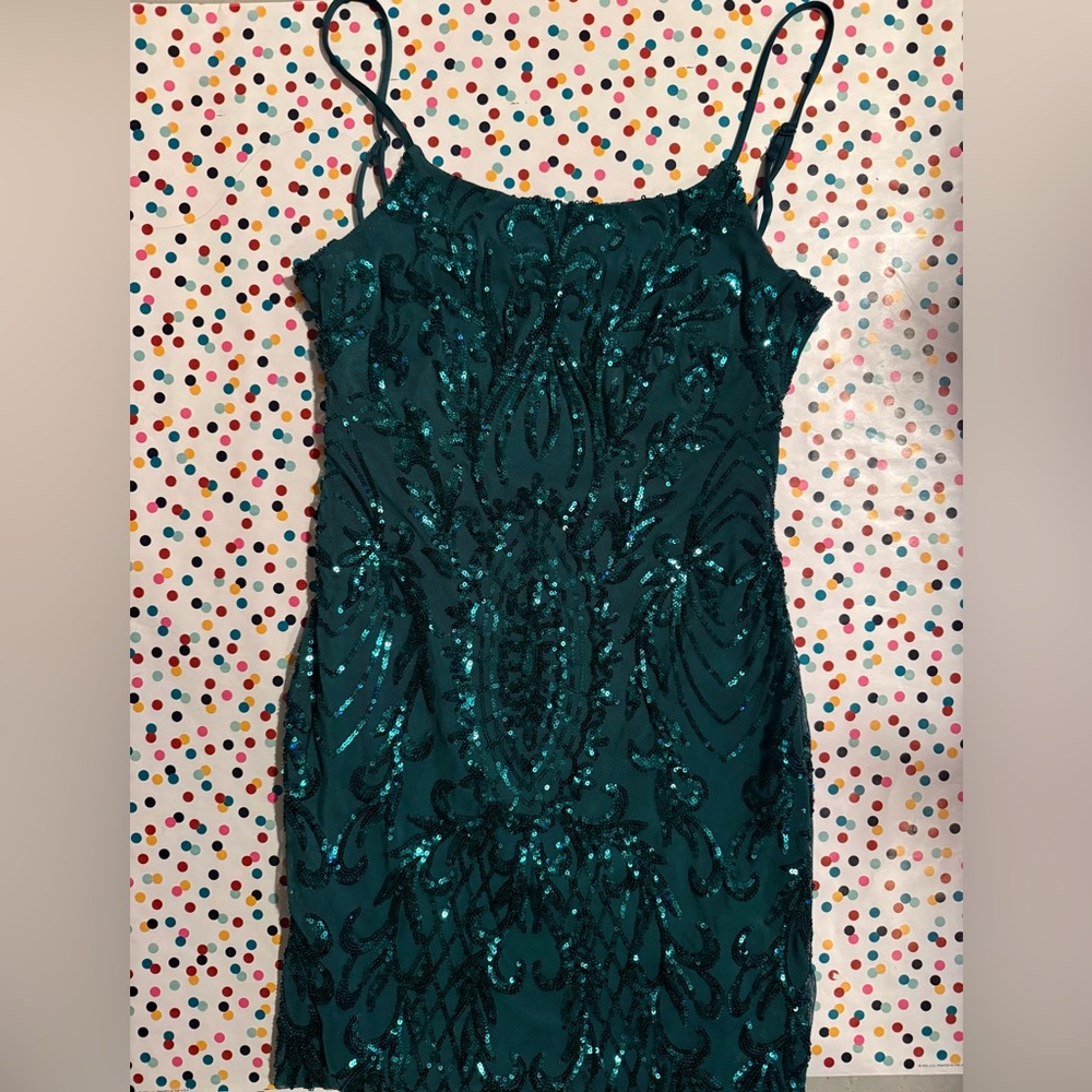 Emerald Green Short Homecoming Dress